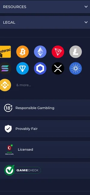 Rainbet mobil auf dem Smartphone